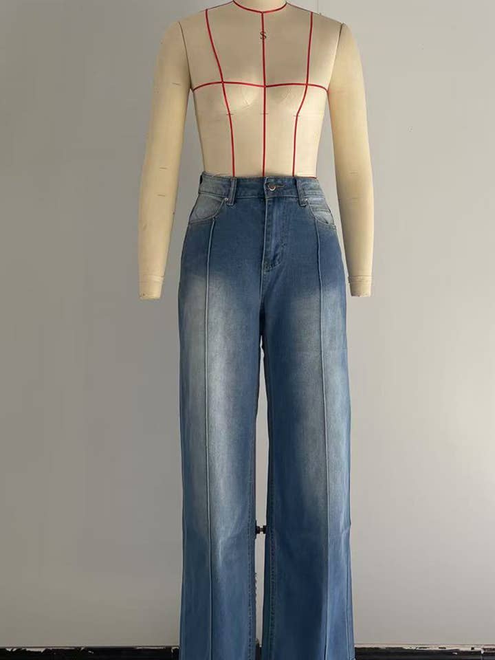 Hope & Sunshine - Vente Jean – femme - Jean décontracté à jambe droite extensible0