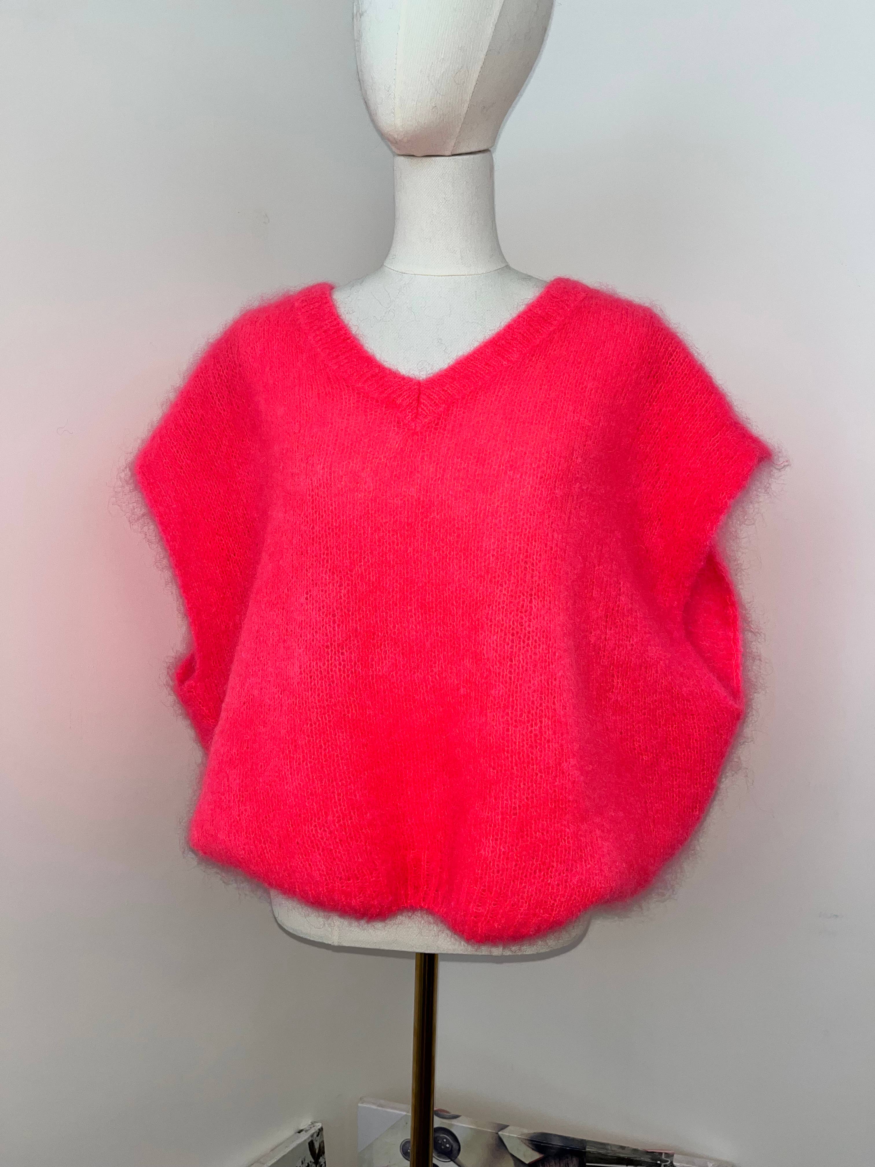 Orice - Vente Cardigan – femme - Gilet sans manche en maille 81% Kid mohair - Orice 14