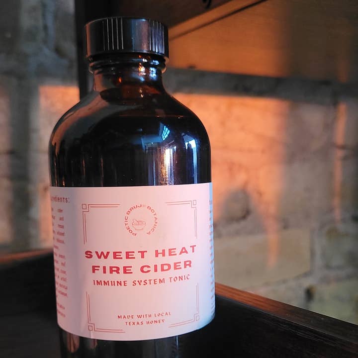 Sweet Heat Fire Cider :: Immune System Support Tonic for wholesale by Poetic Bruja Botanica