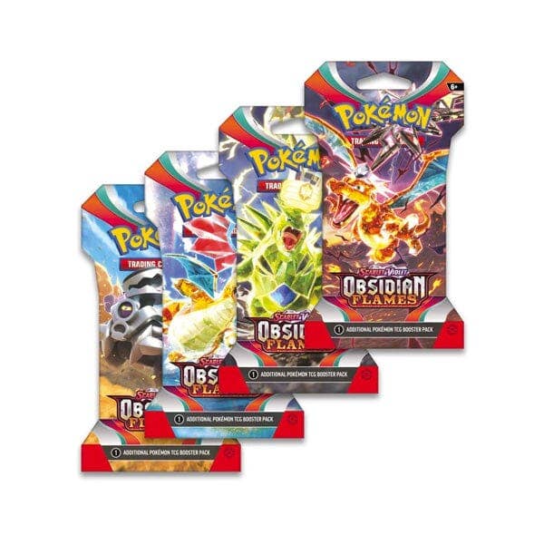 Showcase - Wholesale Card Game - Pokémon TCG: Scarlet & Violet | Obsidian Flames Sleeved Booster | Ships Assorted