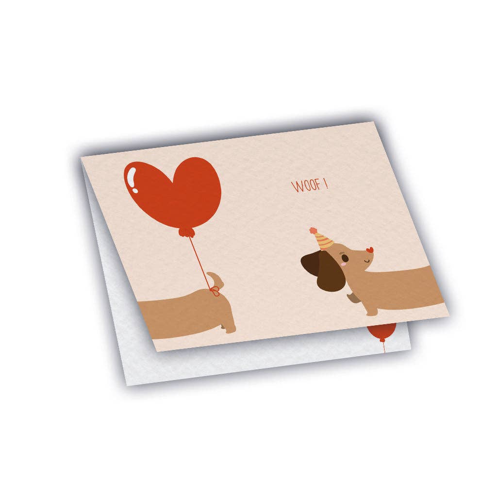 Maison Joliette - Wholesale New Year's Card - Greeting card - Sausage dogs1