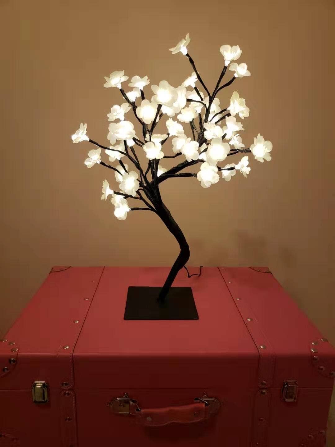 Branco quente 48 LED Tecido Cherry Blossom Tree Light - Branco Quente 20" para venda a revendedores na Faire0