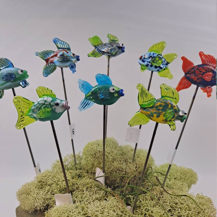 Sunshine Glass Gifts – Engroshandel Have/havestolpe – Glasfiskeplantevenner, stueplante og eventyrhaveindretning