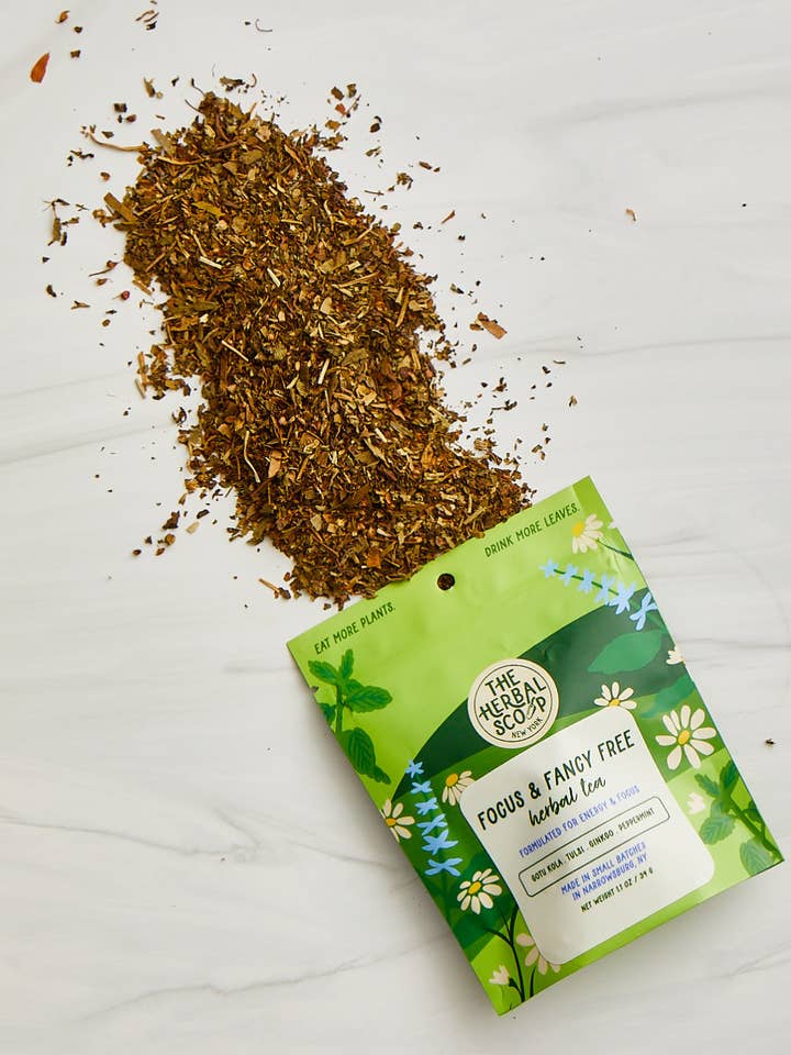 Focus and Fancy Free Herbal Tea Blend for wholesale by The Herbal Scoop
