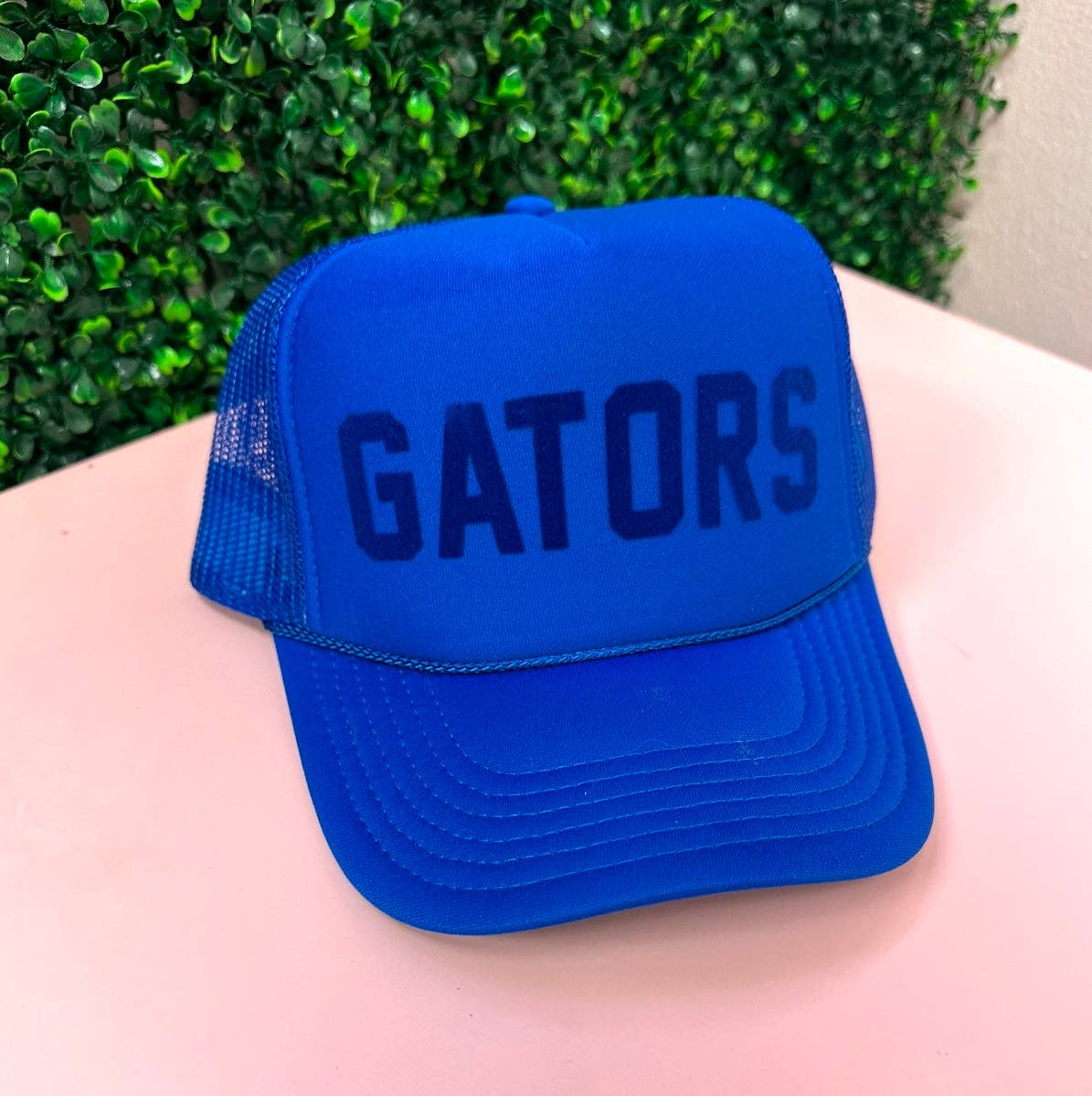 Littlebrightbird - Wholesale Trucker Hat - Unisex - CUSTOM Royal Blue Tonal Trucker Hat2