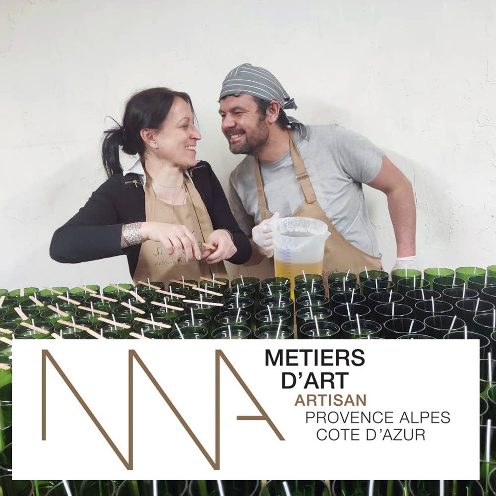 Stef & Ben | S&B Provence - Wholesale Jar/Filled Candle - GENEPI DE PAPOU scented candle, hand-poured7