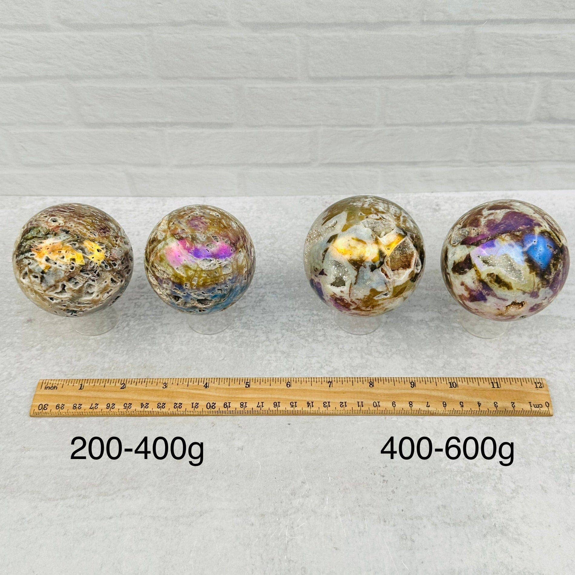 Rock Paradise - Vente Pierre et cristal de spiritualité - Sphalérite Angel Aura, boule de cristal, au poids6