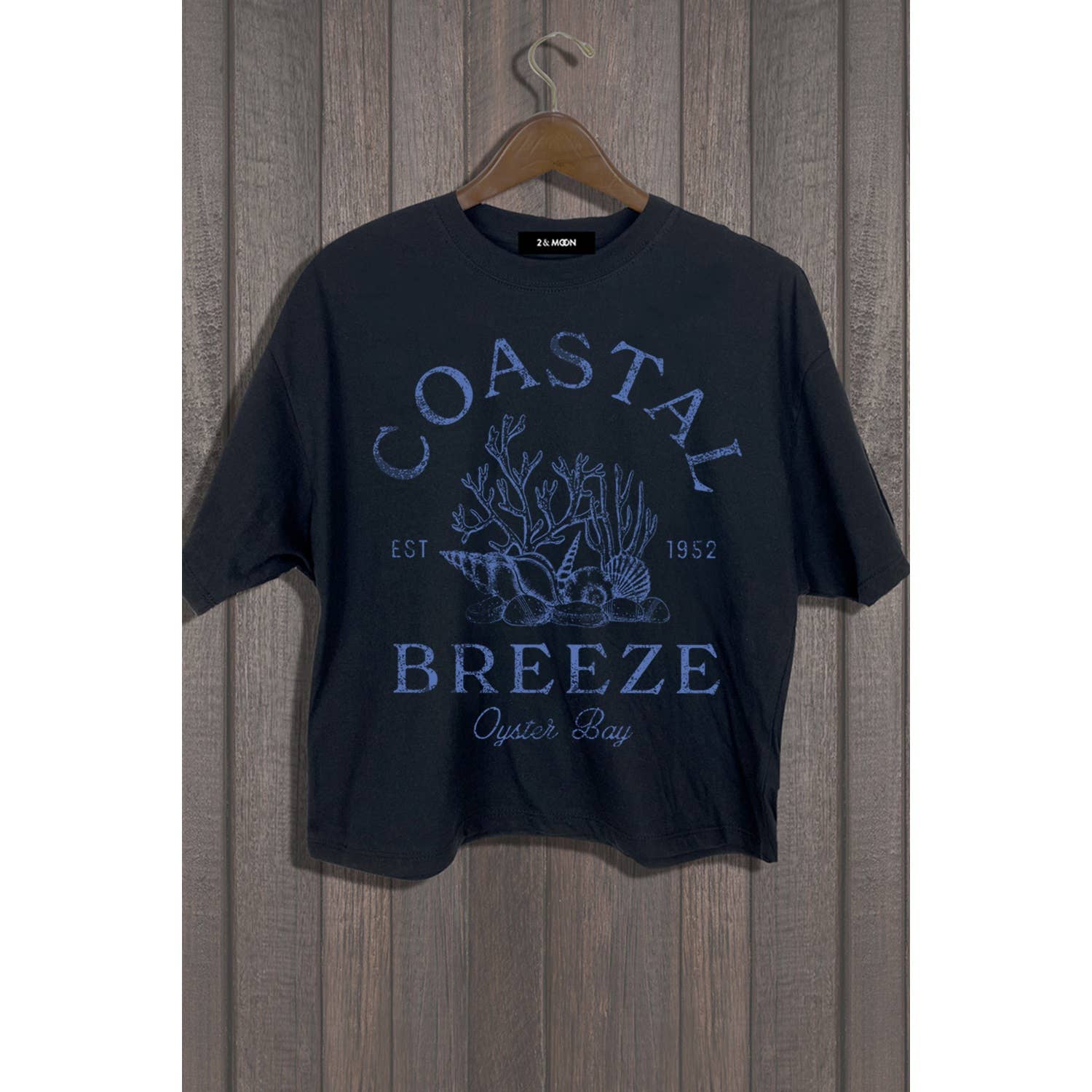 MINEB - Wholesale Screen Printed T-Shirt - Women's - COASTAL BREEZE OYSTER BAY TEE0