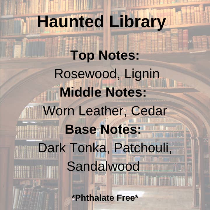 Vela de Soja con Mecha de Madera de Coco Biblioteca Embrujada 12oz. para venta al por mayor de Home & Arrow