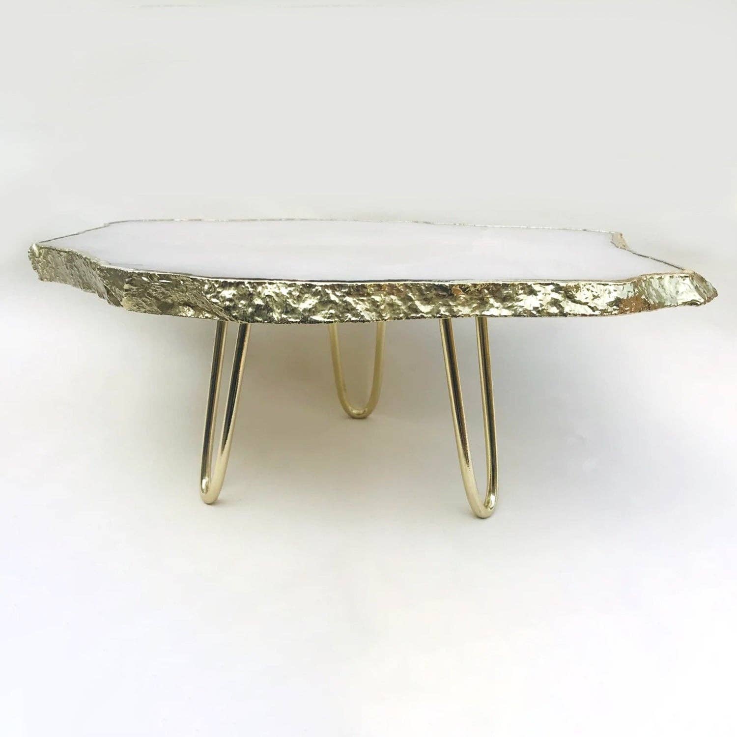 The Tangerine Store - Wholesale Cake stand - White Agate Cake Stand/Centrepiece/Display Stand/Tray1