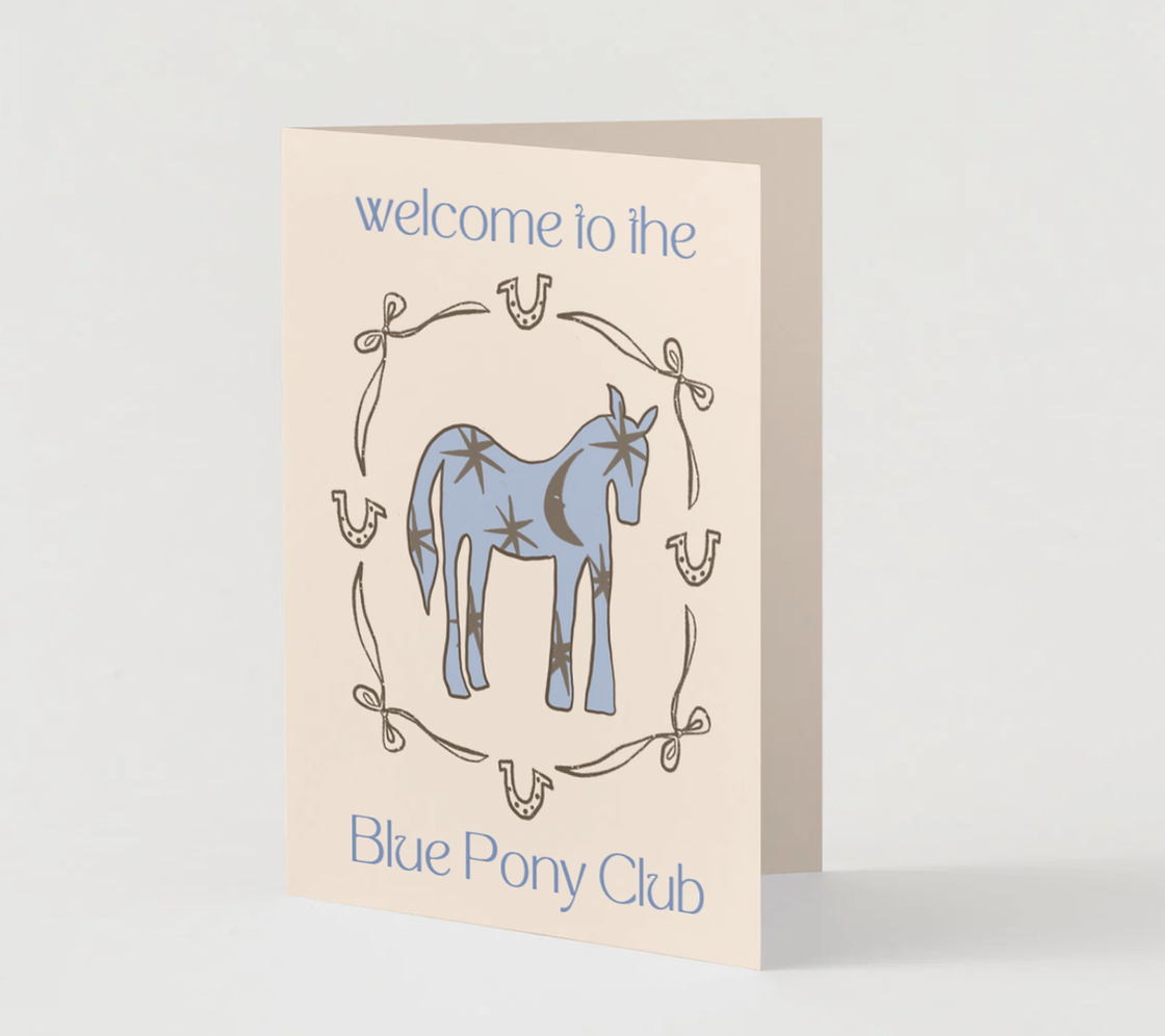 the name nest - Wholesale Birthday card - welcome to the blue pony club card1