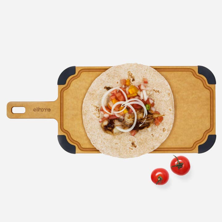 Paddle Series Cutting & Serving Board with Handle, Small 13" x 7.5" for wholesale by Elihome