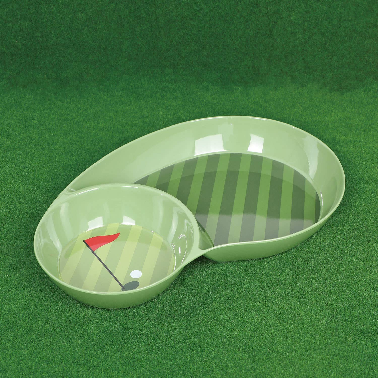 Supreme Housewares - Wholesale Platter - 16" Golf-Themed Melamine Chip and Dip Platter9