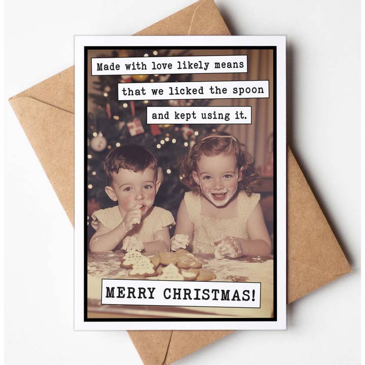 Katie Doodle | Boutique Greeting Cards & Birthday Gifts – wholesale Christmas card – Funny Christmas Handmade Bulk Greeting Card - Free Stand