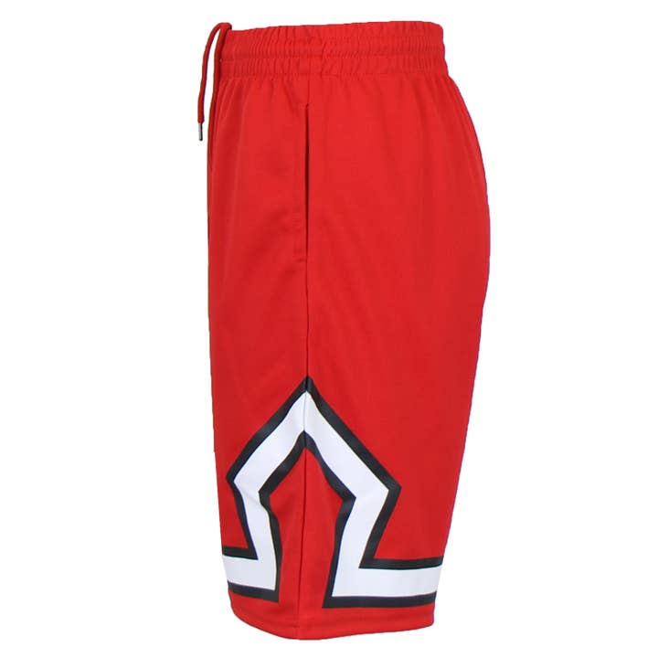 Galaxy By Harvic - Wholesale Athletic shorts – Men's - Moisture Wicking Performance Mesh Shorts With Trim Design2