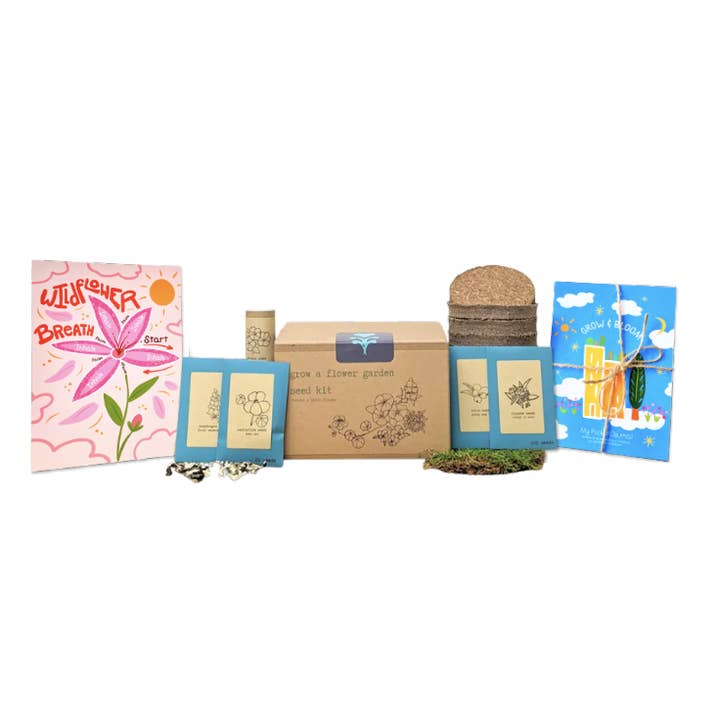"Get Growing" Mindful Gardening Kit - Flower Garden Kit for wholesale by UpRoot Design Studio