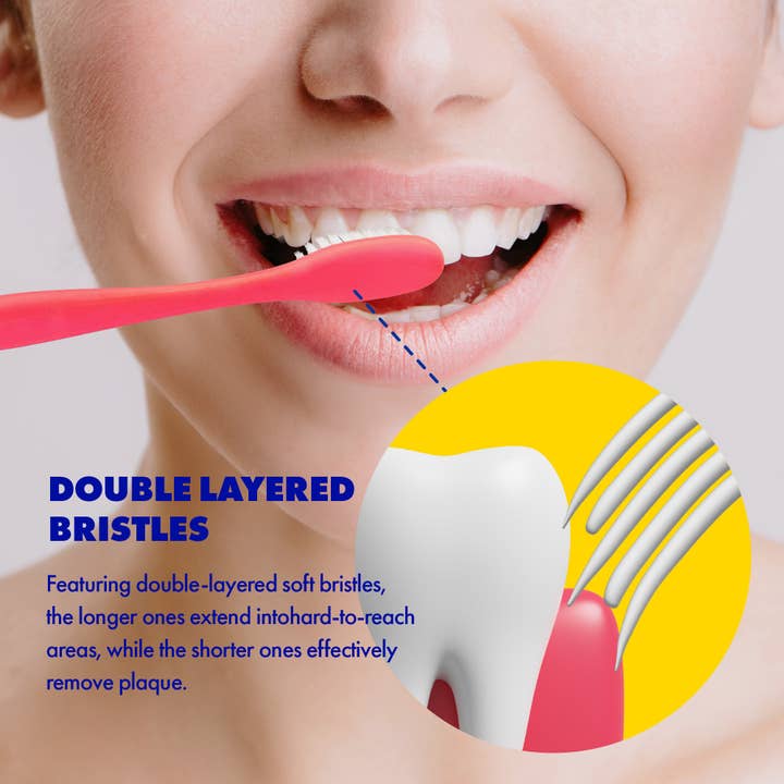 WAY.V - Wholesale Toothbrush - WAY.V Extra Soft Toothbrush for Sensitive Gums and Teeth - 7pcs5