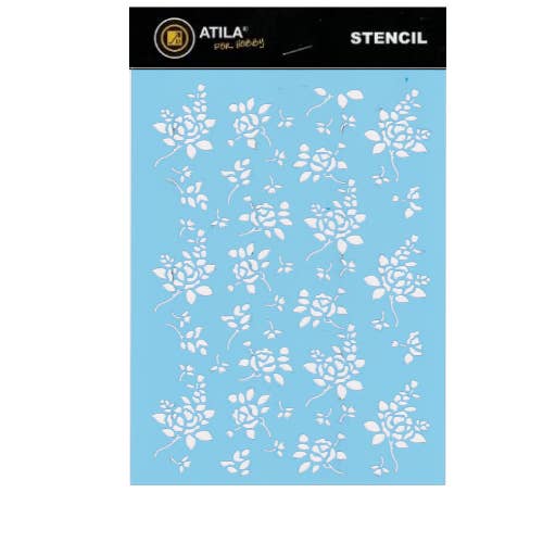 Pochoir Roses 15 x 20 cm pour la vente par Atiladecor, Artesanato Lda