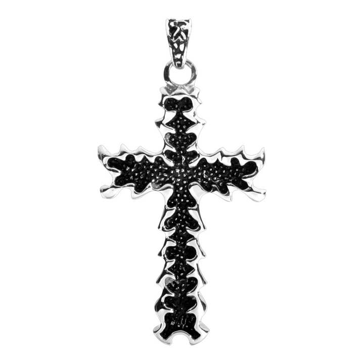 Molten Cross Pendant 316L for wholesale by Pacific Trading