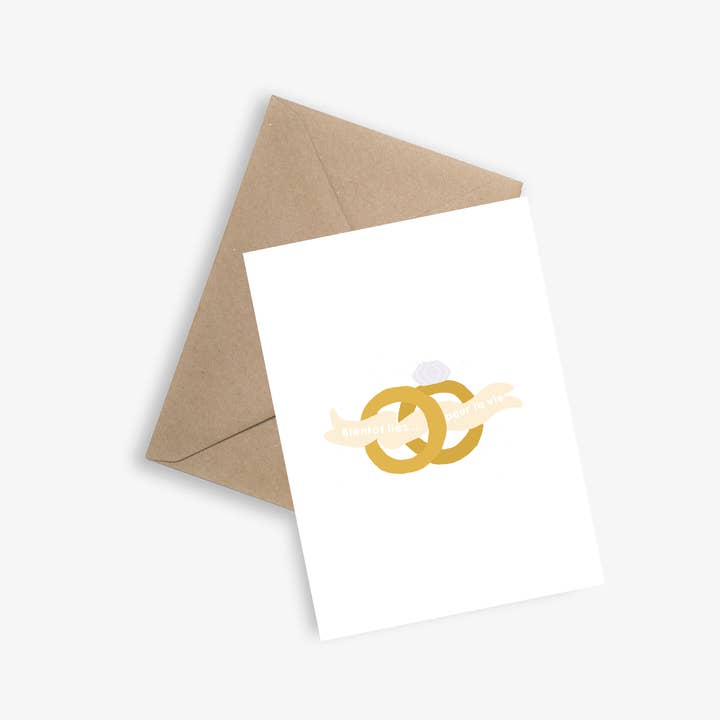 Carte Simple Mariage - Bientôt liés pour la vie pour la vente par LE PAPIER GRAPHIQUE