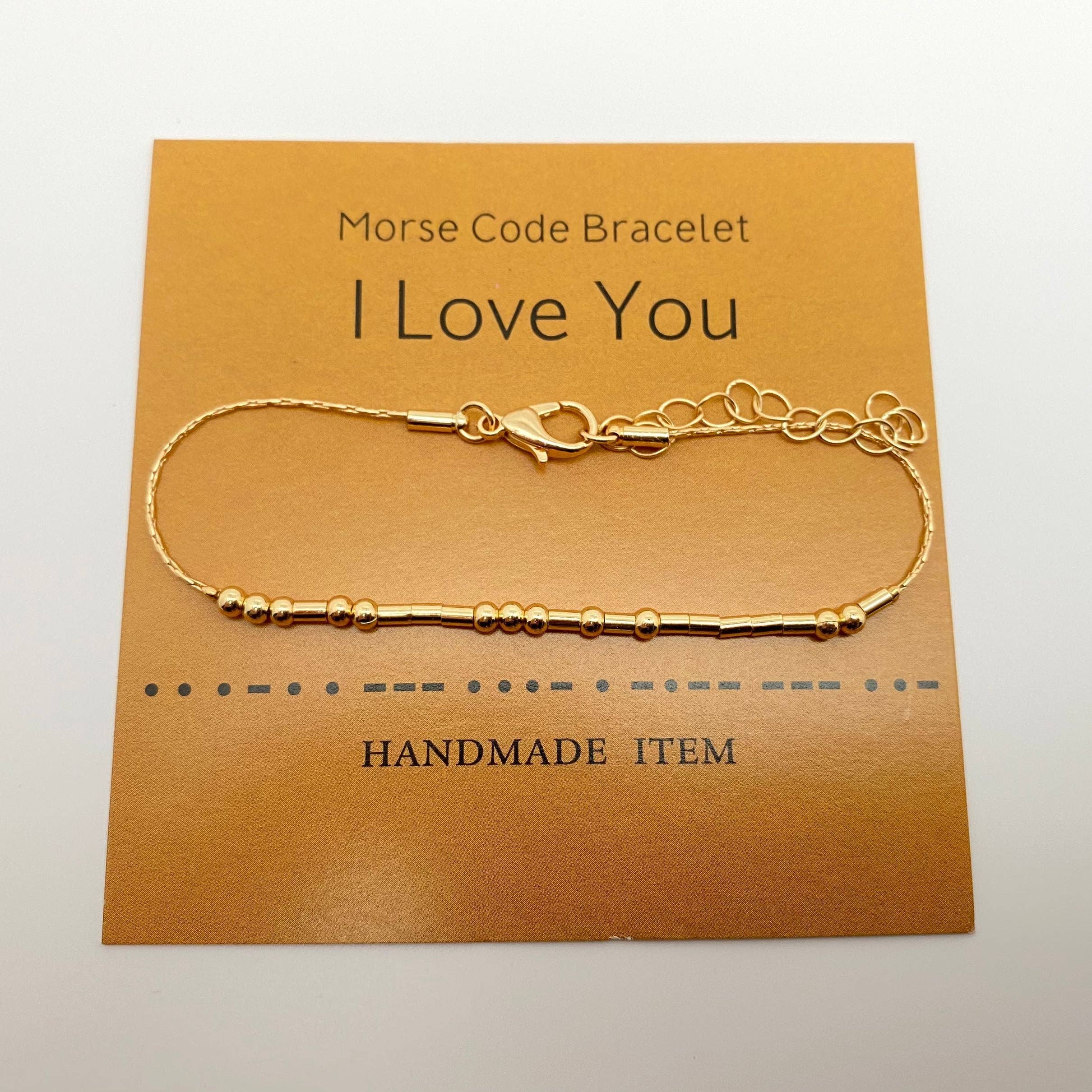 Mio Queena - Wholesale Schakelarmband - „Fuck off” handgemaakte gouden Morse Code-armbanden4