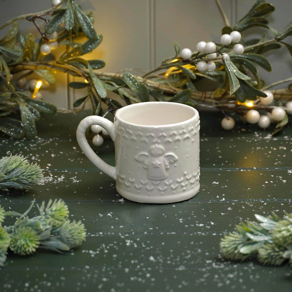 Langs - Wholesale Coffee Mug - Christmas Embossed Ceramic Angel Mug3