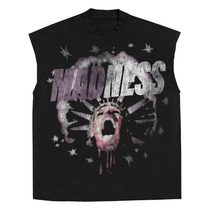 Camisola sem mangas Mad Saint por atacado de Worksofmadness