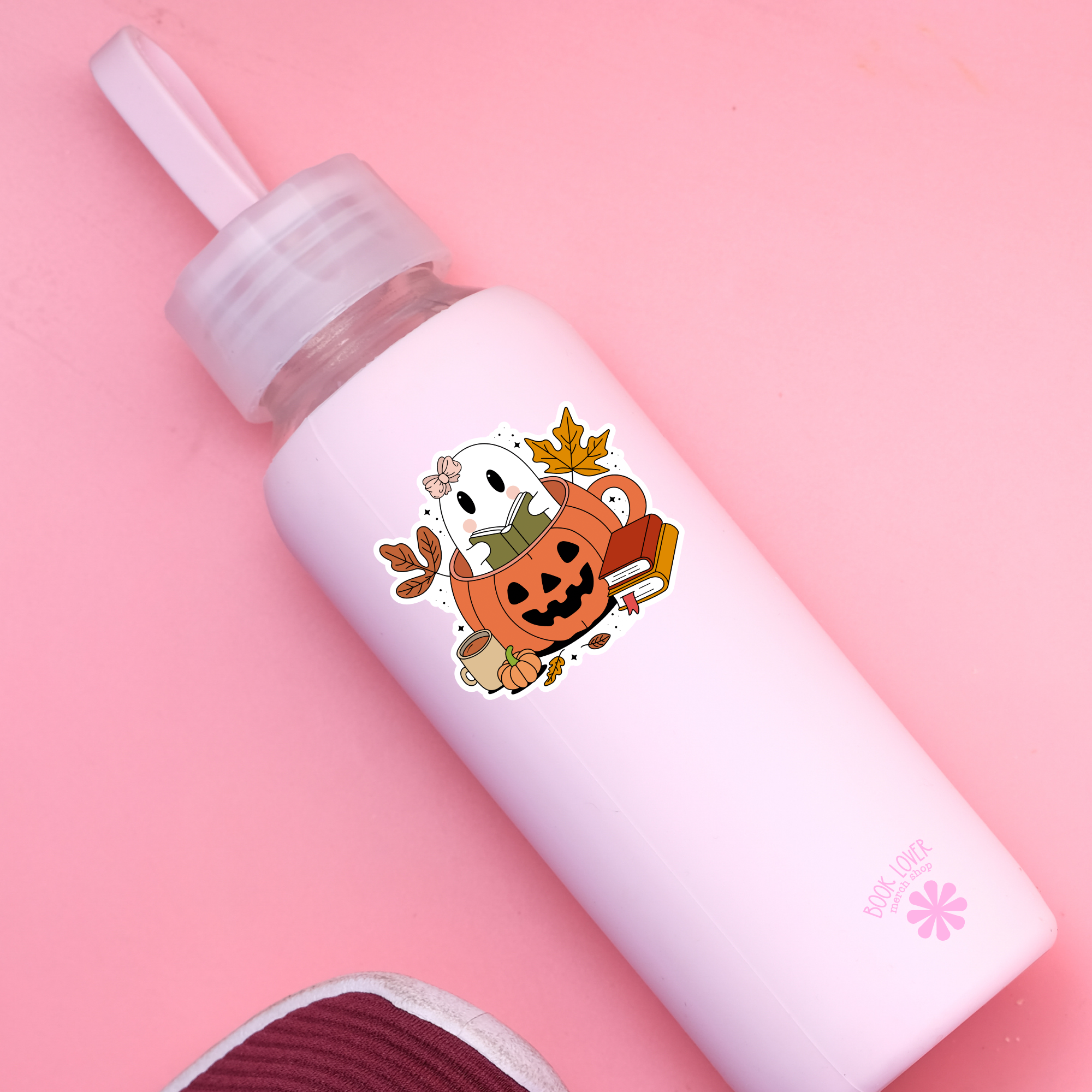 Book Lover Merch Shop - Wholesale Sticker - Cute Ghost Reading Stickers / Halloween Bookish Stickers2
