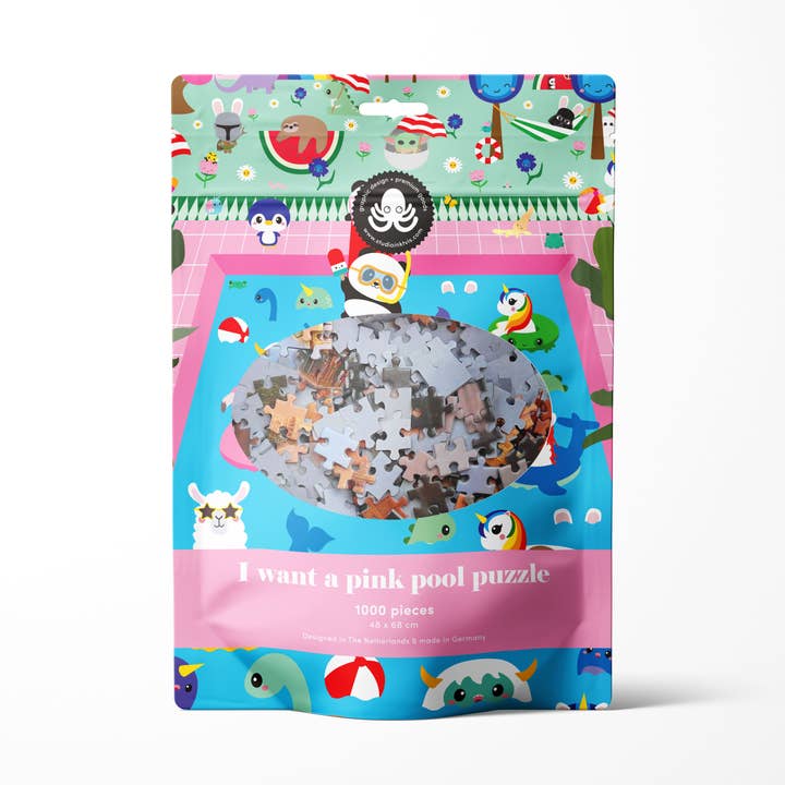 Studio Inktvis - Wholesale Puzzle - Adult - Jigsaw puzzle Pink Pool 1000 pieces0
