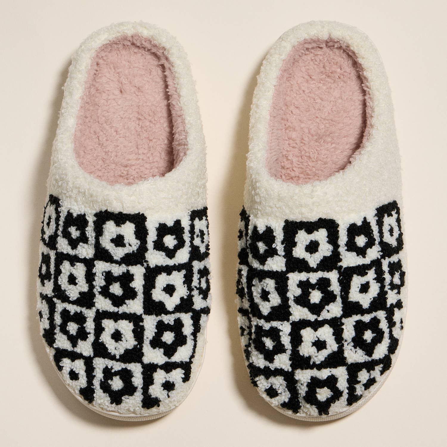 Frem - Vente Chaussons – femme - Chaussons d'intérieur élégants à blocs de couleur florale4