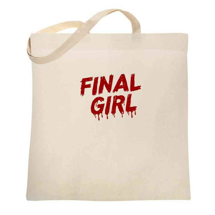 Final Girl Horror Movie Meme Trope Halloween Tote Bag for wholesale by Pop Threads
