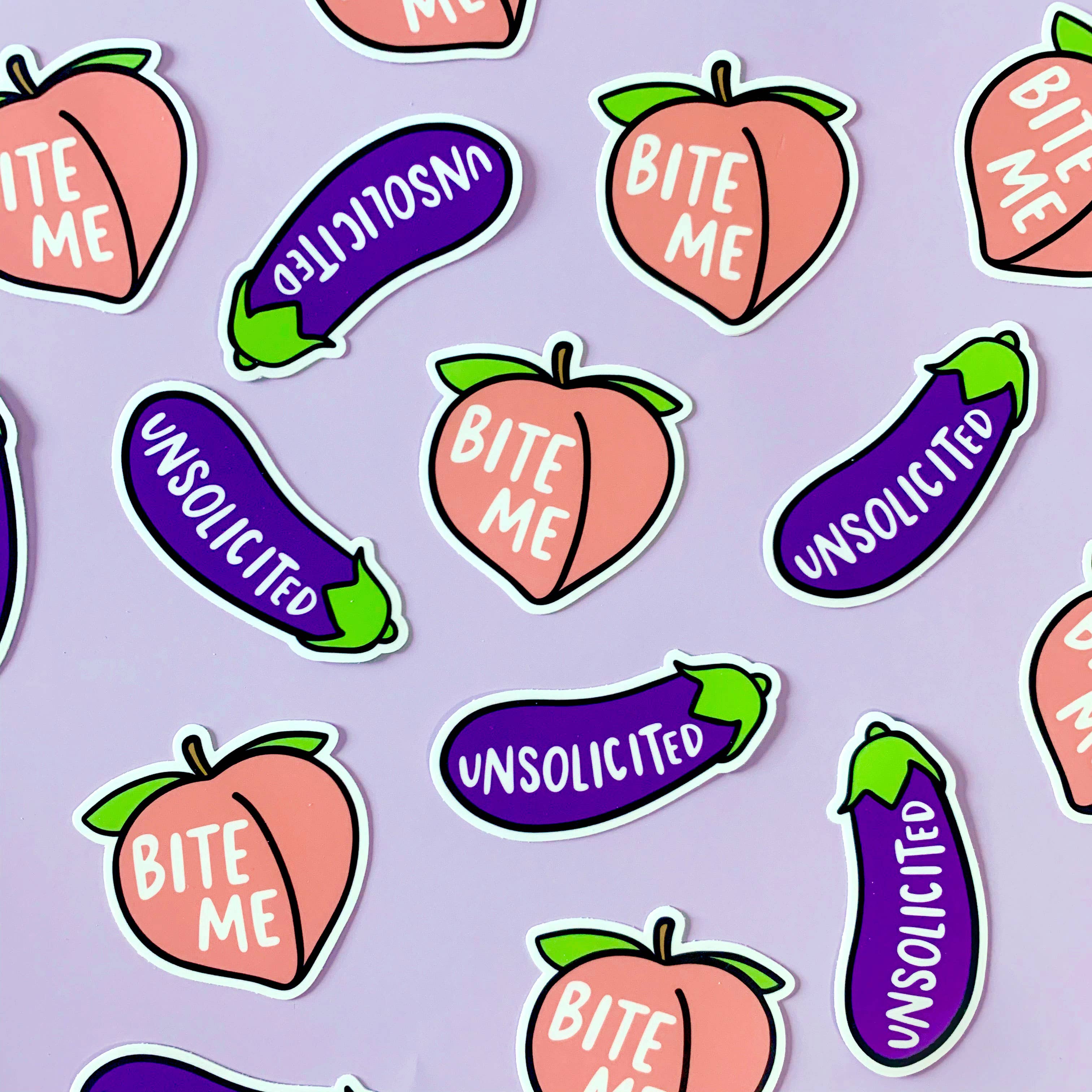 Brittany Paige - Wholesale Sticker - Peach Bite Me Sticker1