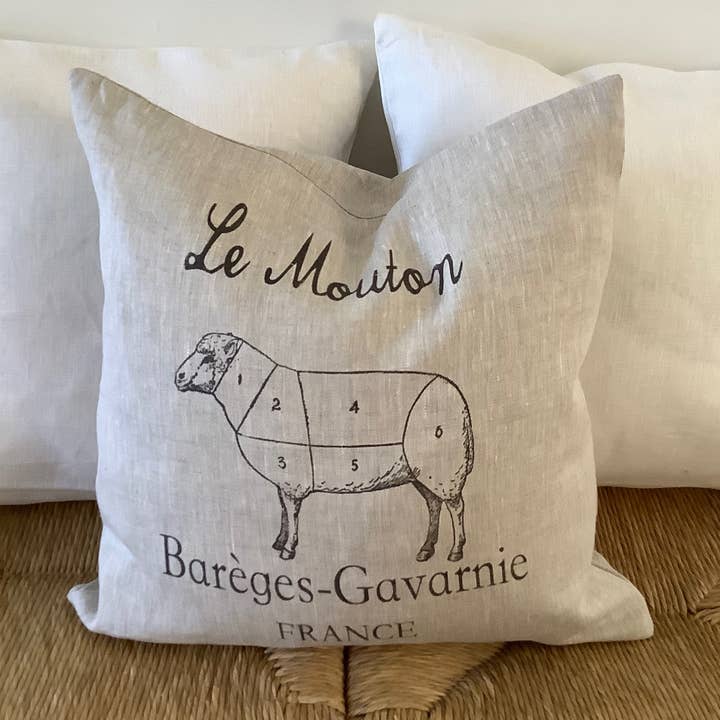 Le Mouton European Grain Sack Cushion Cover Cover for wholesale by de Beauchêne & Co