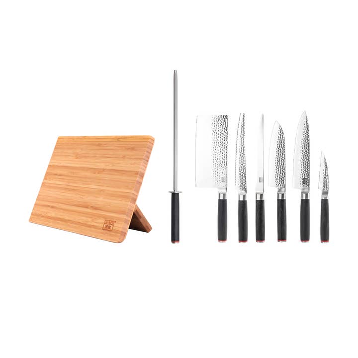 KOTAI – Großhandel Messersets – Komplettes professionelles 8-teiliges Messerset — Pakka-Kollektion