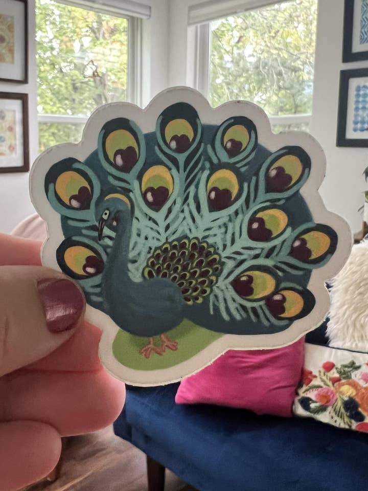 Pegatina de pavo real para venta al por mayor de La La & Co