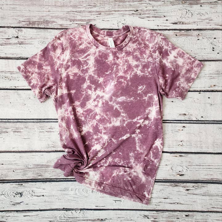 Shirts & Giggles - Wholesale T-Shirt - Women's - Bella+CanvasĀ® Blank Scrunch Bleached T-Shirt, Unisex Tee3