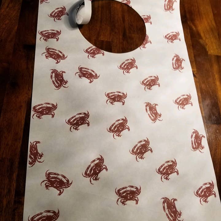 Party Bibs - Wholesale Disposable Napkin - Stock Party Bibs-All Over Print Crab Bib, Pack of 101