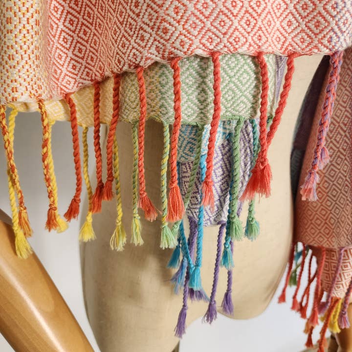 Happily Made - Wholesale Scarf – Women's - Rainbow Shawl4