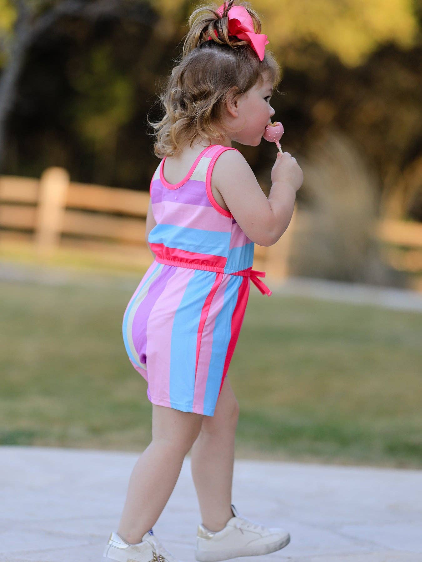 Rylee Faith Designs - Wholesale Dress Set - Baby - Leopard Striped Milk Silk 3-piece Jumpsuit Set7