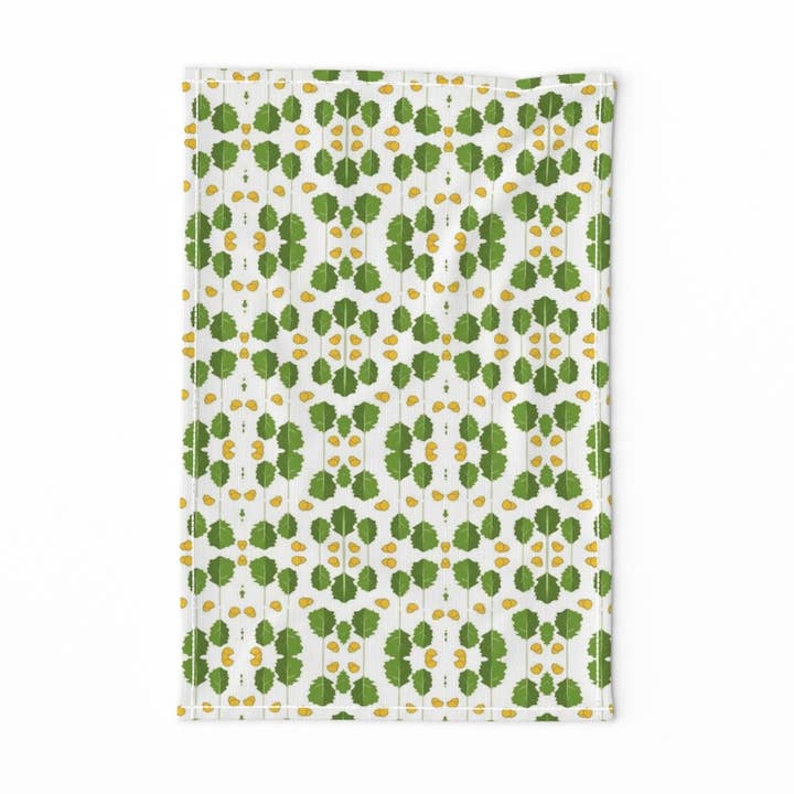 Tea Towel Lemon and Leaves for wholesale by Breanry Studio