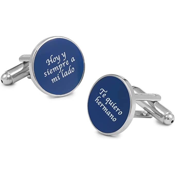 boutons de manchette pour frère de la mariée - bleu pour la vente par Beclosetoyou