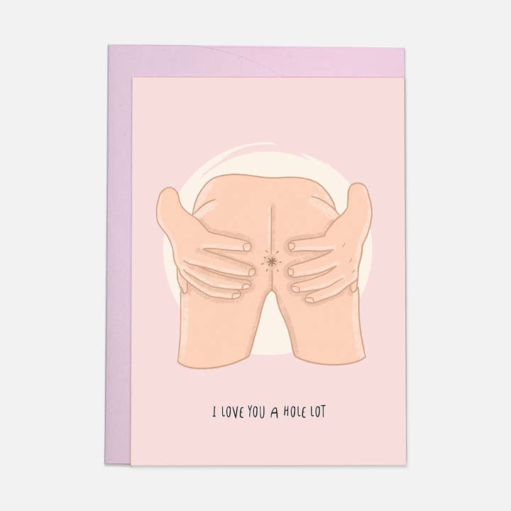 Hole lot love greeting card for wholesale by Kaart Blanche