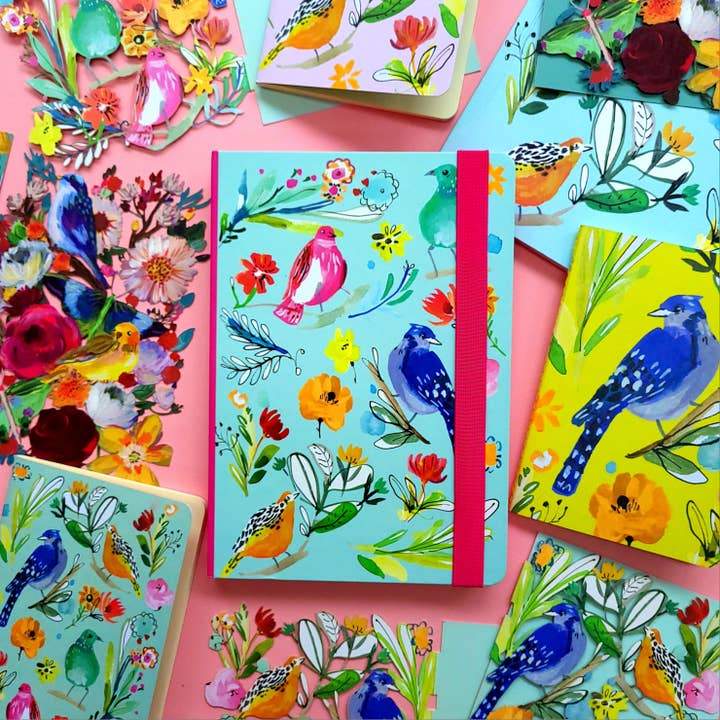 Roger La Borde - Wholesale Journal/Diary - Bird Life A5 Journal with elastic binder - A5 1883