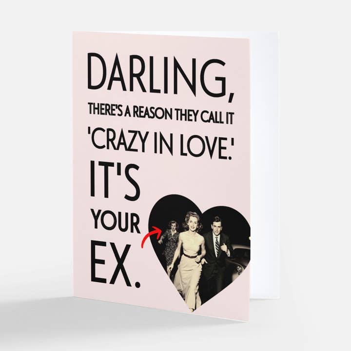 Ex fou (Saint-Valentin) pour la vente par Very Funny Vintage by Weird & Wrong