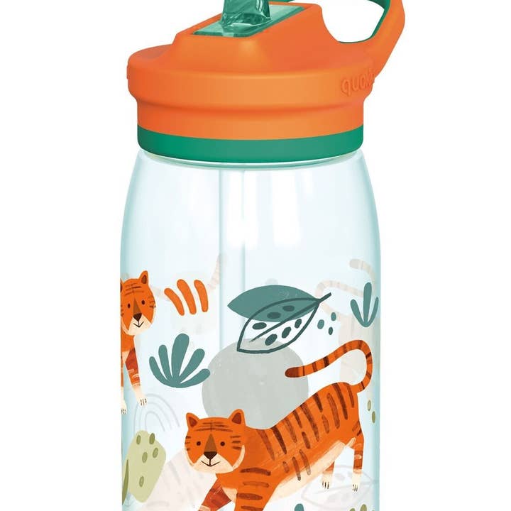 QUOKKA - Wholesale Water bottle - QUOKKA KIDS ECOZEN BOTTLE WITH SIPPER GLOW TIGERS 580 ML0