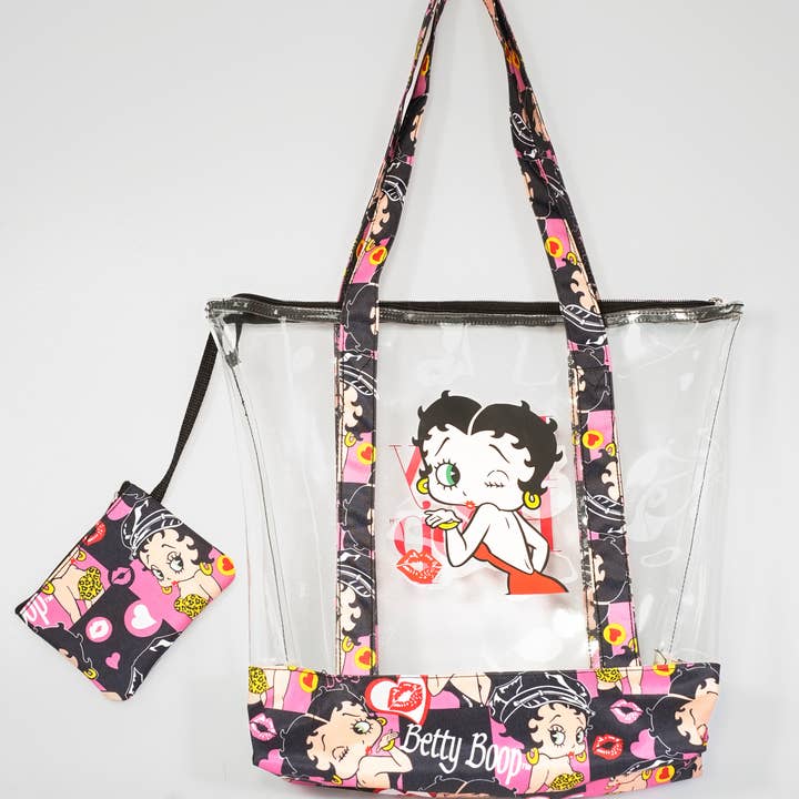 Dony Corp - Wholesale Tote Bag - Women's - Betty Boop Clear Tote Bag