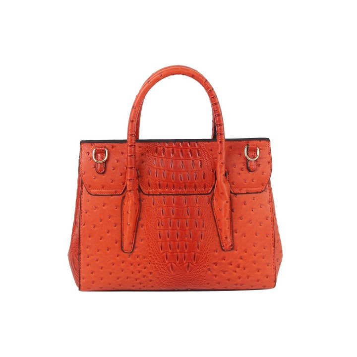 Handbag Factory Corp - Wholesale Top handle bag – women's - 2 in 1 crocodile texture matching top handle bag and purse set3