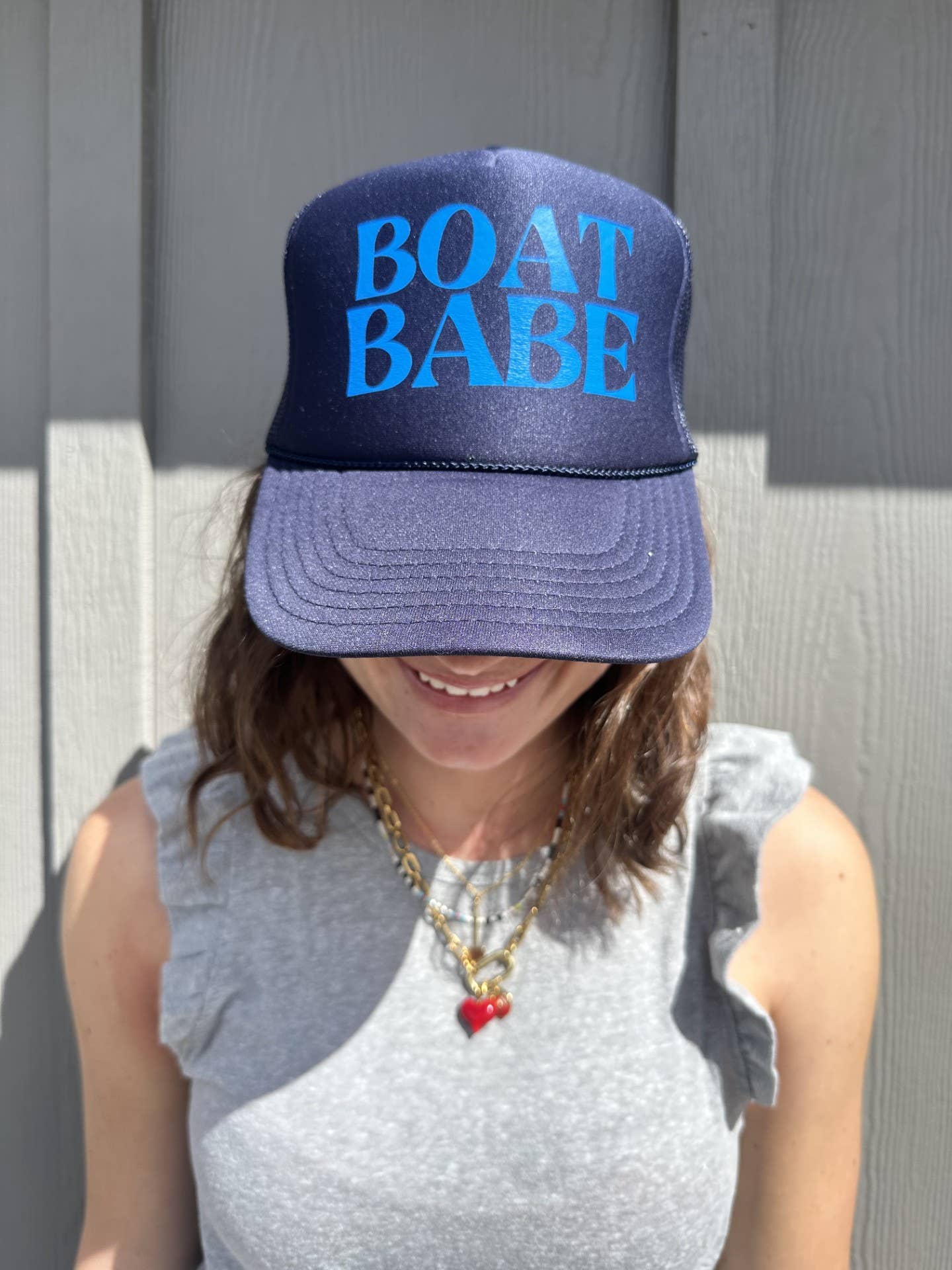 Arnie + Ollie - Wholesale Trucker Hat - Women's - Boat Babe - Navy Trucker0