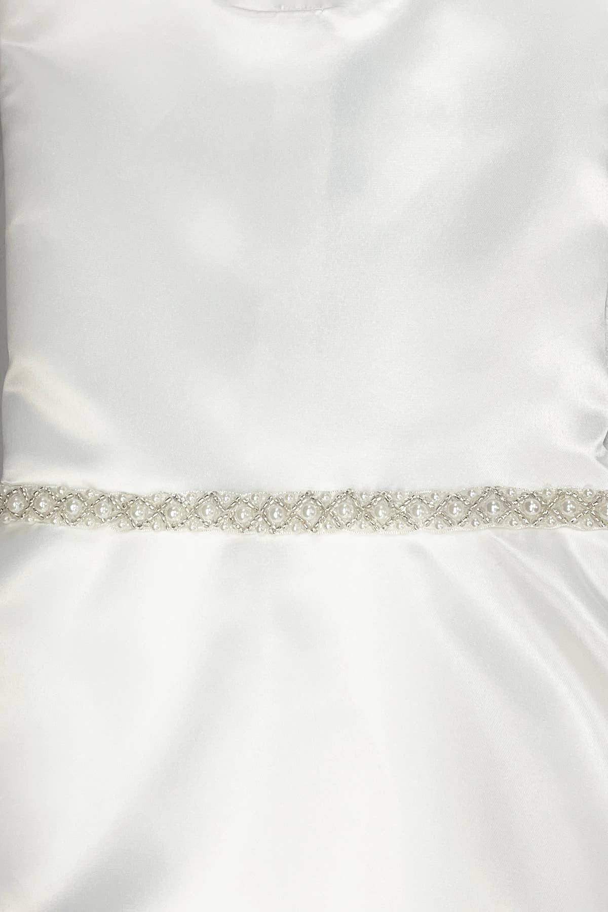 Kid's Dream - Wholesale Dress - Baby - Lace V Back Bow Baby Dress w/ Thick Pearl Trim5