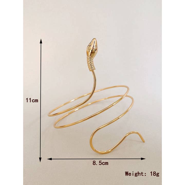 Tourtiwi - Wholesale Cuff Bracelet - Exaggerated Twisted Winding Snake Armband Bracelet2